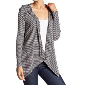 Philosophy black and white cardigan